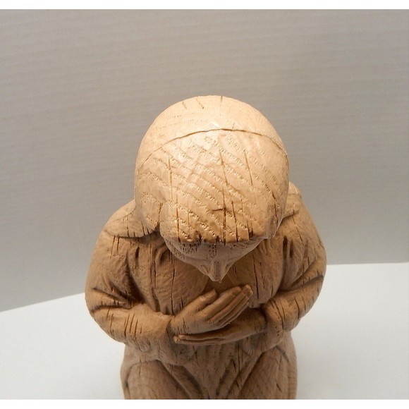 Empire Plastic Nativity Mary Wood Grain Look Blow Mold 18 Inch Brown - Picture 6 of 10